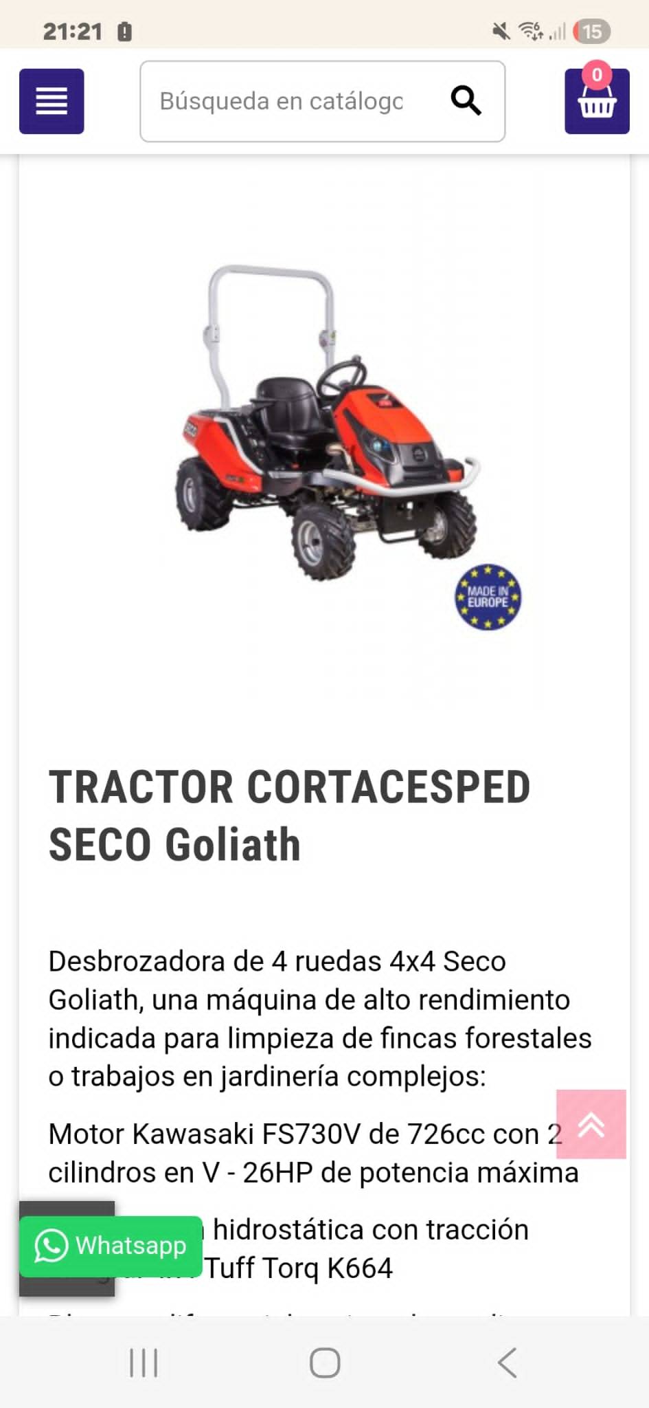 Desbrozadora 4 por 9 - imagen 1